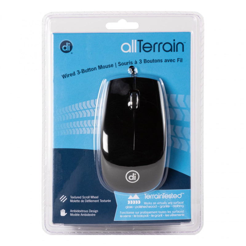 AllTerrain Wired Mouse packaging