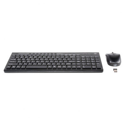 Studio photo of the Wireless Keyboard + EasyGlide Mouse Combo.