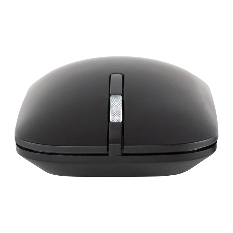Front photo of the LoPro Low Profile Wireless Mouse and USB connector