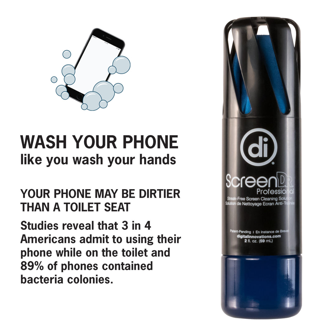 ScreenDr 2oz. Screen Cleaning Kit - For MP3 Player, Smartphone, Tablet, Display Screen, Electronic Equipment - 2 fl oz - Abrasion-free, Streak-free - MicroFiber - 1 Each