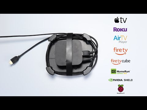 Wrap Caddy Streaming Device and Cable Organizer for Apple TV® - Fire TV® - Roku® - Raspberry Pi®